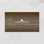 Beruflicher Erbauer-Tischler bearbeitet Visitenkarte (Rückseite)