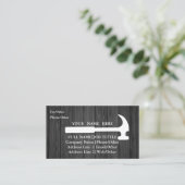 Beruflicher Erbauer-Tischler bearbeitet Visitenkarte (Stehend Vorderseite)