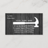 Beruflicher Erbauer-Tischler bearbeitet Visitenkarte (Vorderseite)