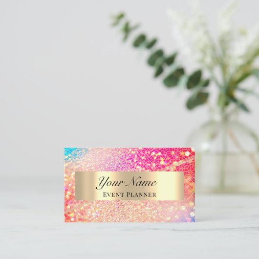 BERUFLICHER EREIGNISPLANER MAKEUP ARTIST GOLD TERMINKARTE (Stehend Vorderseite)