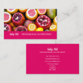 Beruflicher Ernährungsberater Visitenkarte (Vorne/Hinten)