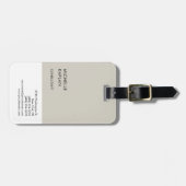 Beruflicher Exklusiv-Special Gepäckanhänger (Vorderseite horizontal)