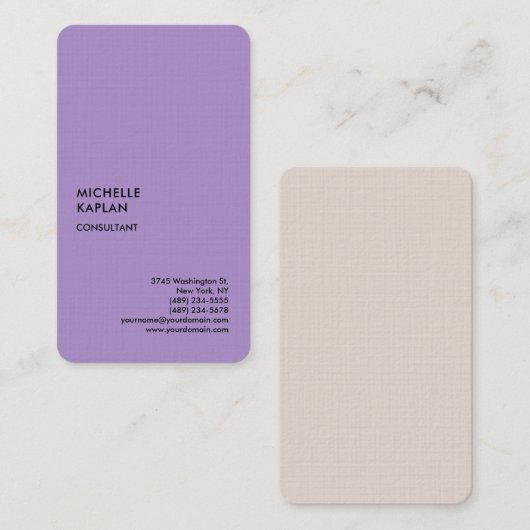 Beruflicher Exklusiv-Special Visitenkarte (Vorne/Hinten)