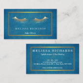 Beruflicher Eyelashes-Make-upkünstler Visitenkarte (Vorne/Hinten)