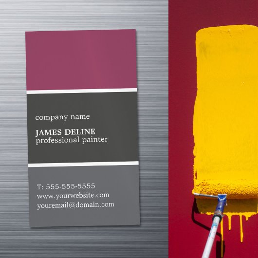 Beruflicher Farbpalettenpinsel Magnetische Visitenkarte