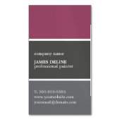 Beruflicher Farbpalettenpinsel Magnetische Visitenkarte (Vorderseite Vertikal)