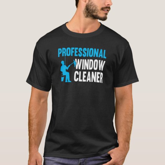 Beruflicher Fensterreiniger T-Shirt (Vorderseite)