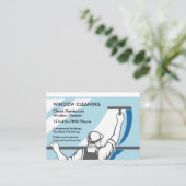 Beruflicher Fensterwäscher Visitenkarte (Stehend Vorderseite)