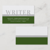 BERUFLICHER, fettartiger Arbeitsblock grau, dunkel Visitenkarte (Vorne/Hinten)