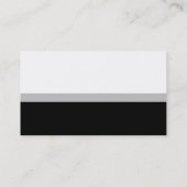 BERUFLICHER, fettfreier Farbblock in hellgrau Visitenkarte (Rückseite)