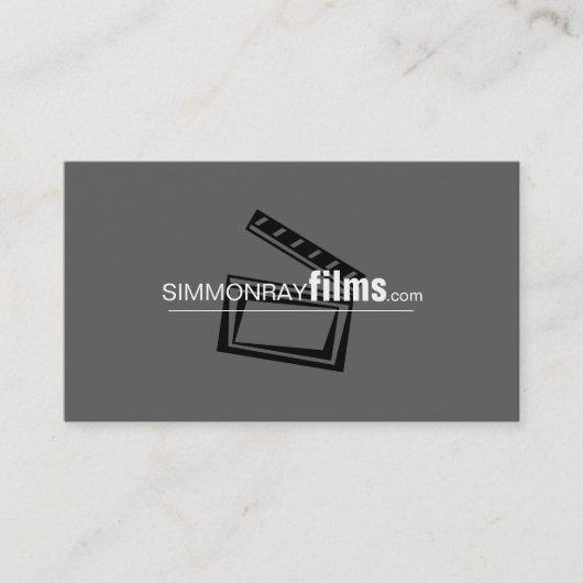 Beruflicher Filmemacher, Director Business Card Visitenkarte (Vorderseite)