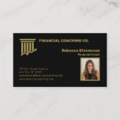 Beruflicher Finanzcoach Visitenkarte (Vorderseite)