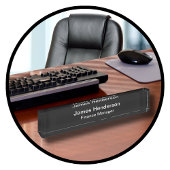 Beruflicher Finanzmanager Namensplakette