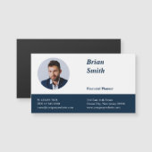 Beruflicher Finanzplaner BusinessCard-Magnet Magnetkarte (Vorne/Hinten)