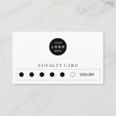 Beruflicher Firmenlogos Treuekarte (Vorderseite)