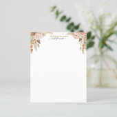Beruflicher Firmenname Boho Florals Stationery (Stehend Vorderseite)