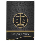 Beruflicher Firmenstil | Rechtsanwälte | DIY Text Klemmbrett (Rückseite)