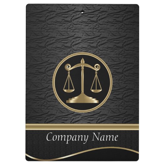 Beruflicher Firmenstil | Rechtsanwälte | DIY Text Klemmbrett (Rückseite)