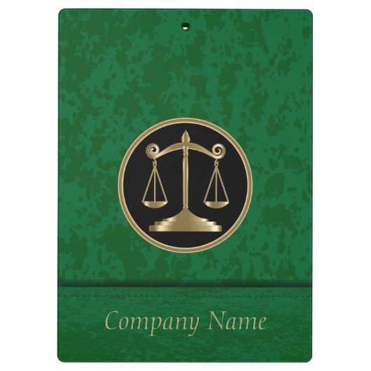 Beruflicher Firmenstil | Rechtsanwälte | DIY Text Klemmbrett (Rückseite)