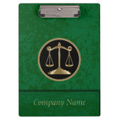 Beruflicher Firmenstil | Rechtsanwälte | DIY Text Klemmbrett (Vorderseite)