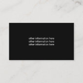 Beruflicher Fischereiführer Visitenkarte (Rückseite)