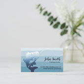 Beruflicher Fischereileitdienst Blue Shades Visitenkarte (Stehend Vorderseite)