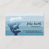 Beruflicher Fischereileitdienst Blue Shades Visitenkarte (Vorderseite)