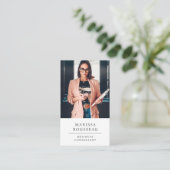 Beruflicher Foto QR-Code für Unternehmensberater Visitenkarte (Stehend Vorderseite)