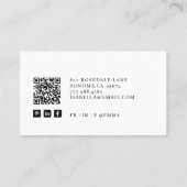 Beruflicher Foto QR-Code für Unternehmensberater Visitenkarte (Rückseite)