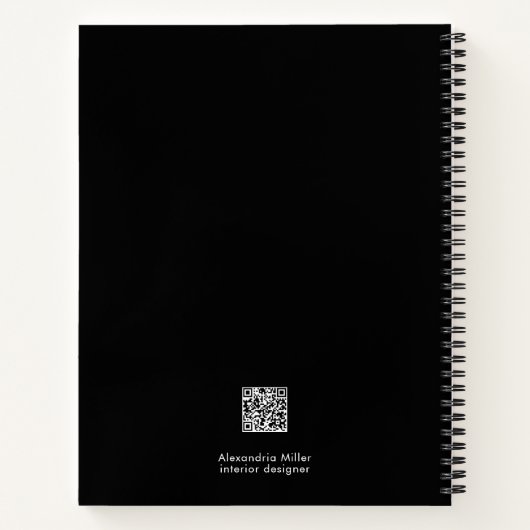 Beruflicher Foto QR-Code Notizblock (Rückseite)