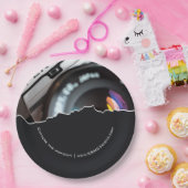 Beruflicher Fotograf Benutzerdefiniertes Foto Schw Pappteller (Party)