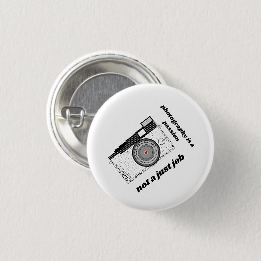 Beruflicher Fotograf Button (Vorne & Hinten)