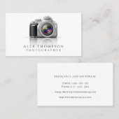Beruflicher Fotograf der digitalen SLR-Kamera Visitenkarte (Vorne/Hinten)