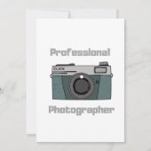 Beruflicher Fotograf Einladung (Vorderseite)