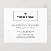 Beruflicher Fotograf für Collage-Logos Flyer (Hinten)