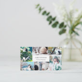 Beruflicher Fotograf in Gold Dots Collage Visitenkarte (Stehend Vorderseite)