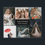 Beruflicher Fotograf in Schwarz Flyer<br><div class="desc">Doppelseitiger Flyer für einen beruflichen Fotografen, wo Sie Ihre Arbeit in einer Foto-Collage mit Platz für sechs Ihrer Fotos präsentieren können. Fügen Sie Ihren Namen und Ihre Spezialität oder Titel oder Service auf dem Cover hinzu. Auf der Rückseite finden Sie Imitate goldene Konfetti, ein Profil-Foto von sich selbst, und Ihre...</div>