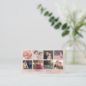 Beruflicher Fotograf Marble 2 - 8 Foto Design Visitenkarte (Stehend Vorderseite)