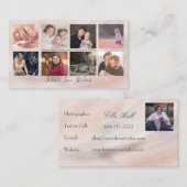 Beruflicher Fotograf Marble 2 - 8 Foto Design Visitenkarte (Vorne/Hinten)