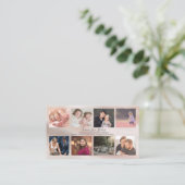 Beruflicher Fotograf Marble - 8 Foto Design Visitenkarte (Stehend Vorderseite)