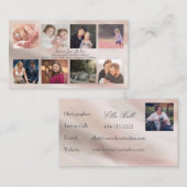 Beruflicher Fotograf Marble - 8 Foto Design Visitenkarte (Vorne/Hinten)