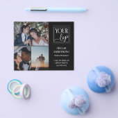 Beruflicher Fotograf mit Schwarz-Fotocollage-Logo Flyer (Einzeln)