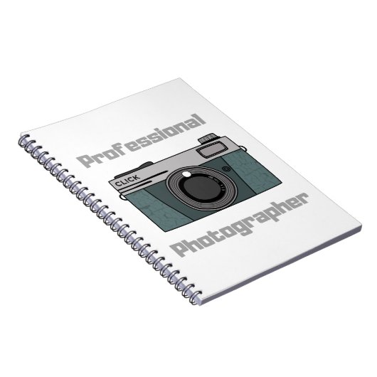 Beruflicher Fotograf Notizblock (Rechte Seite)