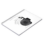 Beruflicher Fotograf Notizblock (Linke Seite)