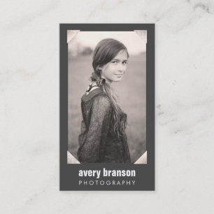 Beruflicher Fotograf Silver Corner Fotokarte Visitenkarte