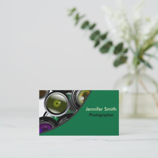 Beruflicher Fotograf Terminkarte (Stehend Vorderseite)