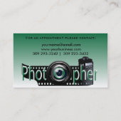 Beruflicher Fotograf Terminkarte (Rückseite)
