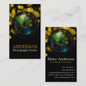 Beruflicher Fotograf-vertikale Geschäfts-Karte 9 Visitenkarte (Vorne/Hinten)