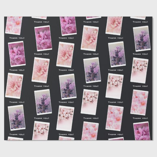 Beruflicher Fotograf Vielen Dank! Geschenkpapier (Flach)