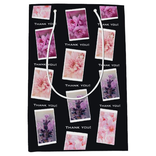 Beruflicher Fotograf Vielen Dank! Mittlere Geschenktüte (Vorderseite)